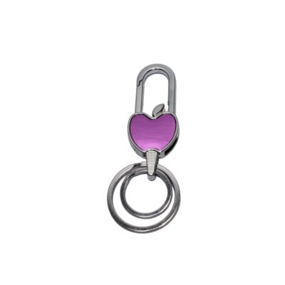 METAL HOOK KEYCHAIN, PINK