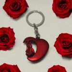 valentine keychain beloved keychain, couple keychain, love, metal keychain,