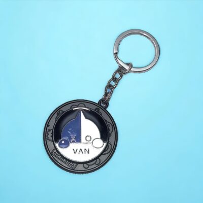 BTS van fidget spinner keychain