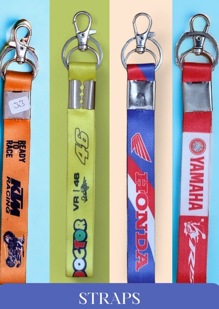 BIKE KEYCHAIN STRAPS WITH METAL HOOK