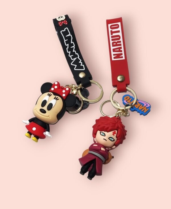 Anime Naruto & Micky Mouse Keychain