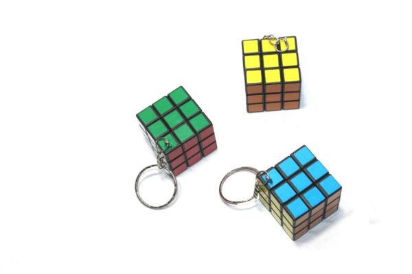 Magic Puzzle Cube Key Ring, keychain