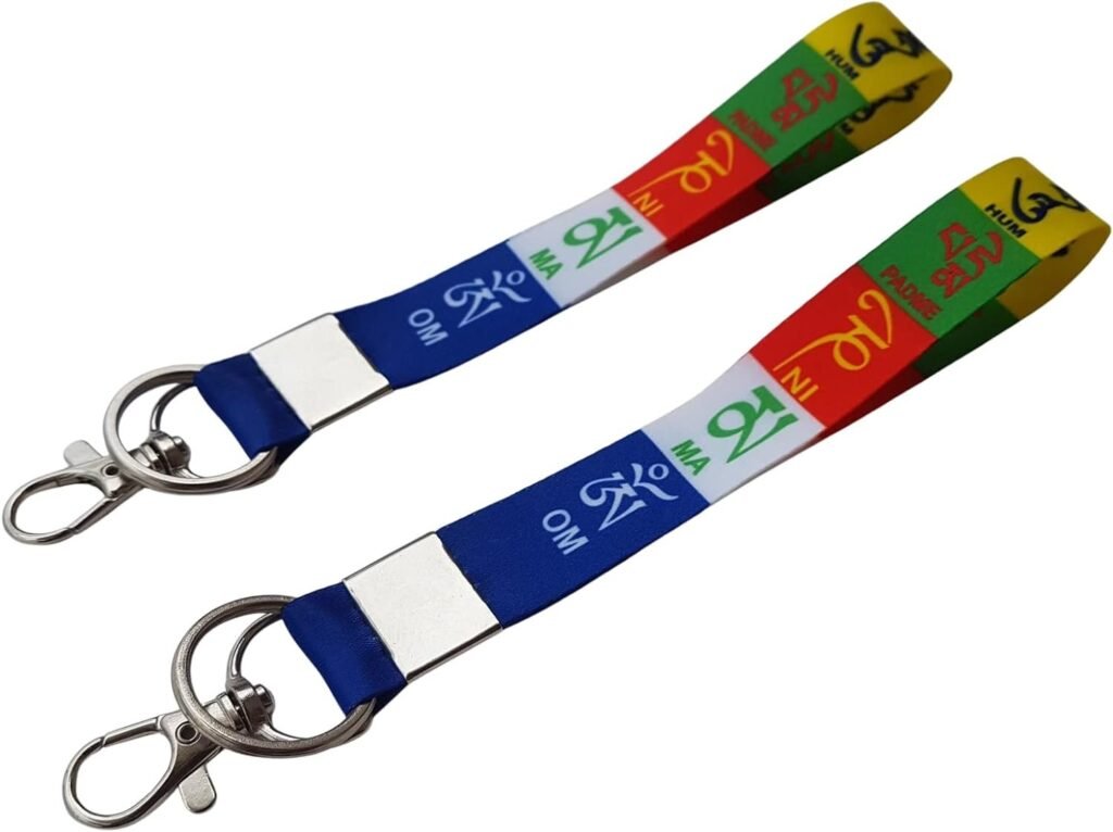 Ladakh Prayer Words Lanyard Keychain