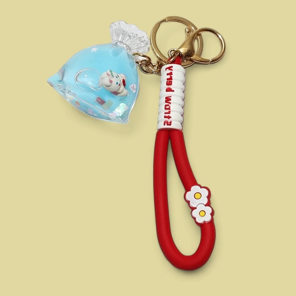 Cute Transparent Water Ball Keychain