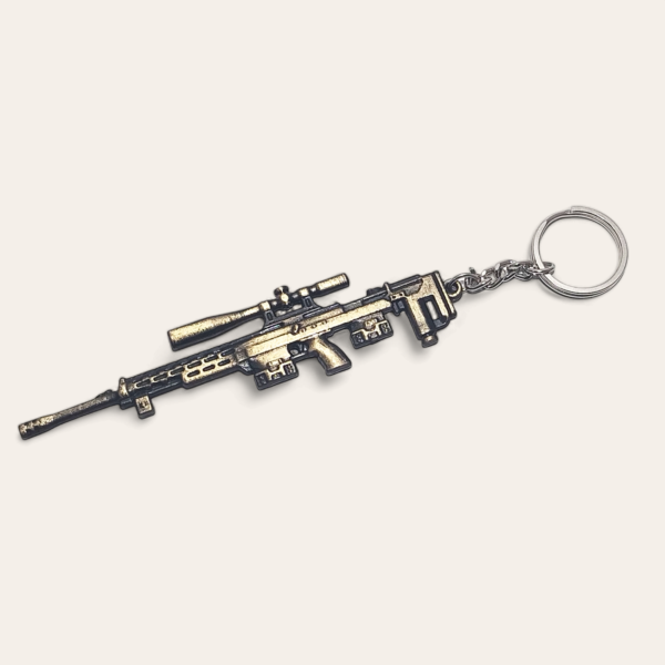 Battle Royale-Inspired Keychain: PUBG Gun Mini 14