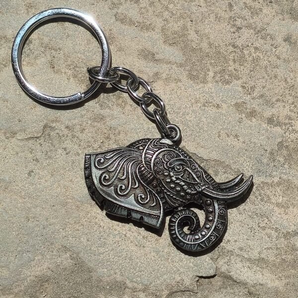 Ganesh Elephant Metal Keychain, Ganesh Keychain, Elephant Metal Keychain, Engraved Elephant Keychain, Grey Metal Keychain, Lord Ganesha Keychain, Elephant Lover Gift, Metal Bike Keychain, Premium Metal Keychain, Elephant Design Keychain, Ganesha Devotional Keychain, Keychain for Bike Keys, Keychain for Car Keys, Engraved Metal Keyring, Solid Grey Keychain, Spiritual Keychain, Elephant Charm Keychain, Keychain.co.in, Hindu Religious Keychain, Lucky Elephant Keychain