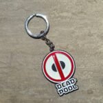 Deadpool Metal Keychain, Marvel Deadpool Keychain, Deadpool Logo Keychain, Metal Superhero Keychain, Red White Black Deadpool Keychain, Premium Deadpool Keychain, Marvel Collectible Keychain, Bike Keychain, Deadpool Mask Keychain, High Edition Paint Finish Keychain, Keychain.co.in, Marvel Fan Gift, Deadpool Merchandise, Comic Character Keychain, Metal Keychain for Bags and Keys