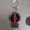 Deadpool Metal Keychain, Marvel Deadpool Keychain, Deadpool Logo Keychain, Metal Superhero Keychain, Red White Black Deadpool Keychain, Premium Deadpool Keychain, Marvel Collectible Keychain, Bike Keychain, Deadpool Mask Keychain, High Edition Paint Finish Keychain, Keychain.co.in, Marvel Fan Gift, Deadpool Merchandise, Comic Character Keychain, Metal Keychain for Bags and Keys