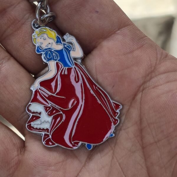 Barbie Princess Metal Keychain, Princess Keychain, Barbie Keychain, Cute Princess Keychain, Metal Doll Keychain, Colorful Princess Keychain, Girls Keychain,