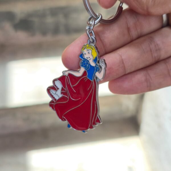 Barbie Princess Metal Keychain, Princess Keychain, Barbie Keychain, Cute Princess Keychain, Metal Doll Keychain, Colorful Princess Keychain, Girls Keychain,