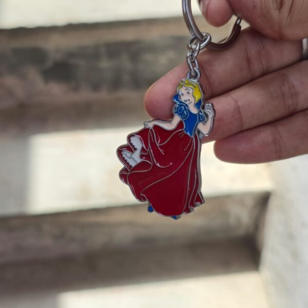 Barbie Princess Metal Keychain, Princess Keychain, Barbie Keychain, Cute Princess Keychain, Metal Doll Keychain, Colorful Princess Keychain, Girls Keychain,