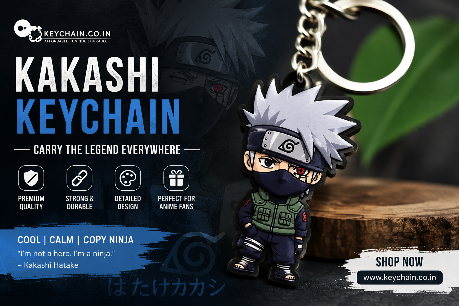 kakashi keychain buy at keychain.co.in
