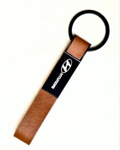 Hyundai Car Metal Leather Keychain Buy from keychain.co.in