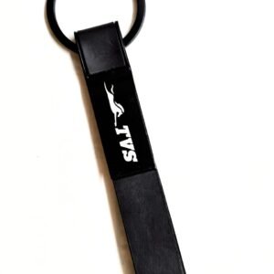 TVS Leather abnd metal buckle keychain for tvs bike buy from keychain.co.in
